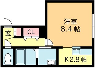 北２４条駅 徒歩4分 3階の物件間取画像